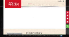 Desktop Screenshot of kuechen-dorfer.de