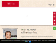Tablet Screenshot of kuechen-dorfer.de